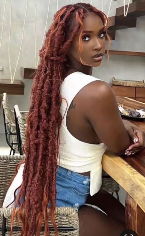 Marley Braid Hairstyles, Ginger Marley Twist, Orange Locs, Marley Braids, Marley Twist, Black Queens, Poetic Justice, Hair Advice, Natural Hair Styles Easy