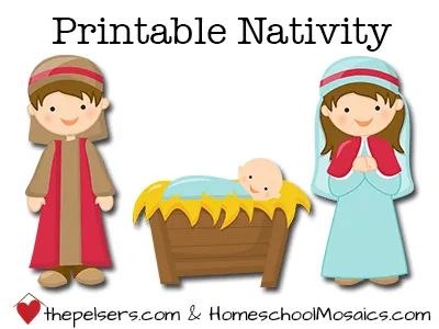 Christmas Navity Scene Free Printable, Printable Nativity Scene Free, Nativity Scene Printable, Nativity Printables, Printable Nativity, Nativity Craft, The Christmas Story, Christ Centered Christmas, Magnetic Paper