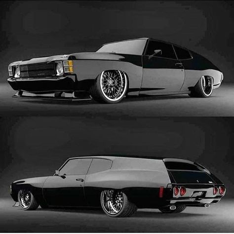 71/72 Chevy Chevelle Family Wagon Black Resto Mod Ford Mustang Car, Car Wheels Rims, Chevy Chevelle, Cars Muscle, Custom Muscle Cars, Mustang Cars, Us Cars, Hot Rods Cars, Vintage Motorcycles