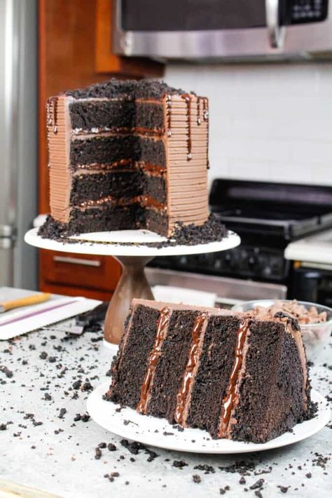 Blackout Cake, Chocolate Layer Cake Recipe, Chocolate Ganache Frosting, Ganache Frosting, Layer Cake Recipes, Moist Cake, Cake Layers, Chocolate Layer Cake, Best Chocolate Cake