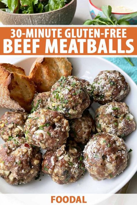 Gluten Free Meatballs Recipe, Gluten Free Meatballs, The Usual Suspects, Gluten Free Lunch, Meatballs Recipe, Gluten Free Eating, Gluten Free Dinner, Gluten Free Recipes Easy, Gf Recipes