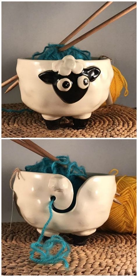 Yarn Bowls Diy, Ceramic Bowls Handmade, Yarn Bowls Pottery, Etsy Best Sellers, Ceramic Yarn Bowl, Knitting Bowl, Yarn Bowls, Beginner Pottery, The Whoot