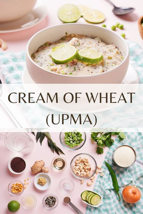 Start your day with a savory and filling breakfast. Savory Cream of Wheat is quick and easy the whole family will enjoy it. This cream of wheat is packed with nutrition, nuts, and homemade spices. I add lentils for extra fiber and protein Savory Cream Of Wheat, Cream Of Wheat Recipes, Breakfast Savory, Best Vegan Breakfast, Savory Breakfast Recipes, Cream Of Wheat, Wheat Recipes, Dairy Free Breakfasts, Filling Breakfast