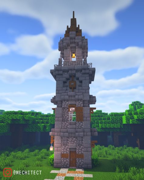 [Follow for more!] Minecraft medieval clock tower design! What did you think of this build? Feel free to check out the tutorial (link in bio). Texture Pack: Default Shaders: BSL Socials in description! _____________________________________________ #minecraft #minecraftbuilds #minecraftbuild #minecrafthouse #mınecraftideas #minecrafters #minecrsftonly #minecrafthouses #minecraftideas #minecraftpc #explore #gaming Minecraft Medieval Watch Tower, Minecraft Watch Tower, Watch Tower Minecraft, Minecraft Clock Tower, Medieval Clock Tower, Minecraft Clock, Medieval Clock, Tower Minecraft, Temple Of Time