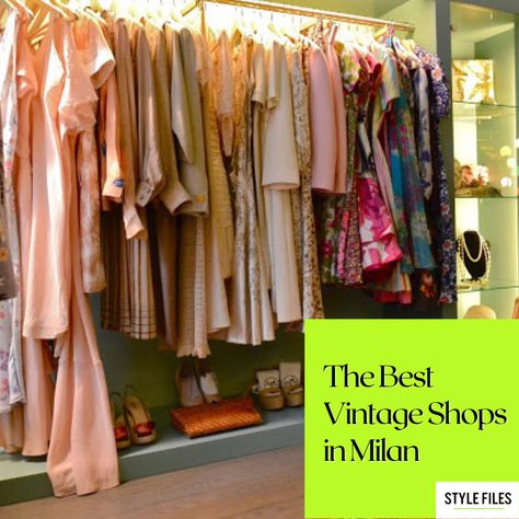 Milan Shopping, Vintage Stores, Cute Store, Stain On Clothes, Op Shop, Vintage Clothing Stores, Vintage Cloth, Italian Outfits, Vintage Clothing Online