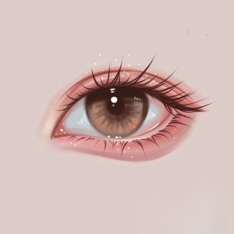 Eye Drawing Digital, Digital Eye Drawing, Semi Realistic Eyes, Procreate Sketches, Cute Eyes Drawing, Eye Drawing Tutorials, 캐릭터 드로잉, Anime Eye Drawing, Digital Painting Tutorials