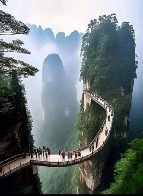 Hunan China, Zhangjiajie, Chinese Landscape, Southeast Asia Travel, Landscape Scenery, China Travel, Travel List, Belleza Natural, Travel Inspo