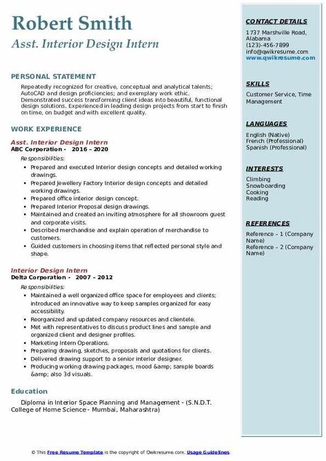 resume tips Interior Designer Resume, Intern Resume, Interior Design Resume, Resume Summary Examples, Lovely Interior, Internship Resume, Designer Resume, Sample Resume Templates, Interior Design Student