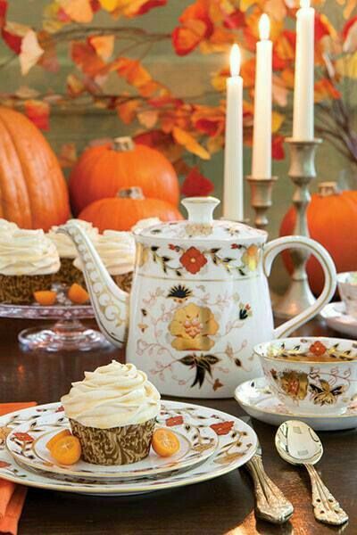 "Autumn Harvest Cottage" Autumn Tea Party, Thanksgiving Leaves, Fall Tea, Autumn Tea, Turkey Recipes Thanksgiving, High Tea, Tea Room, Fall Thanksgiving, Thanksgiving Decorations