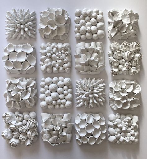 Coral Art, Organic Ceramics, Art Tiles, Ceramic Texture, Clay Wall Art, Clay Texture, Ceramic Wall Art, Clay Wall, Clay Tiles