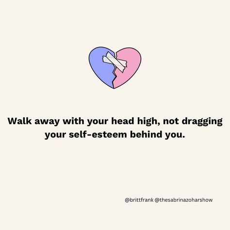 💔 Breakups Feel Bad—But Staying With Someone Who Treats You Like Shit Is Worse. It’s time to stop dragging your self-esteem through the mud and start walking away with your head held high. If you’re ready to reclaim your power after a breakup, @brittfrank and I created a course to guide you through healing, letting go, and moving forward. 💬 Comment “mims” or 💔 to get the link and take the first step toward rebuilding your confidence and self-worth today. Motivation After Breakup, Reclaim Your Power, After A Breakup, After Break Up, Self Worth, Take The First Step, Moving Forward, Self Esteem, Your Head