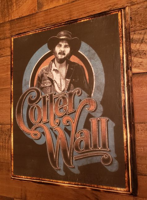 Colter Wall mod podge Country Records Aesthetic, Red Dirt Country Aesthetic, Colter Wall Poster, Colter Wall Aesthetic, Vintage Country Music Aesthetic, Colter Wall, Vintage Western Aesthetic, Records Aesthetic, Red Dirt Country