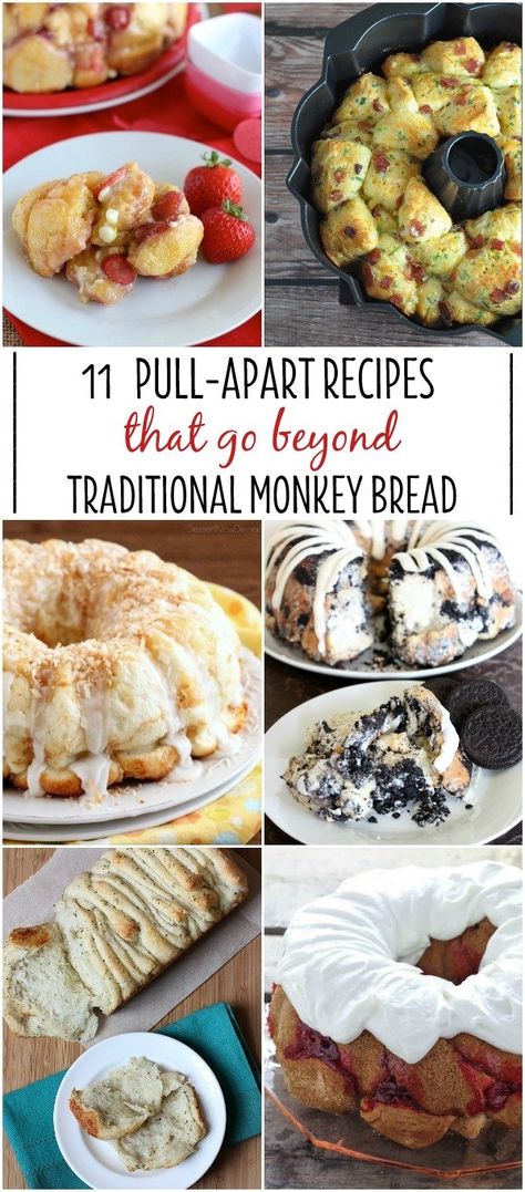 Monkey Bread Variations, Savory Monkey Bread With Canned Biscuits, Plate Pantry, Hospitality Meals, Pull Apart Monkey Bread, Pull Apart Recipes, Bread Machine Cinnamon Rolls, Monkey Breads, Rhodes Bread