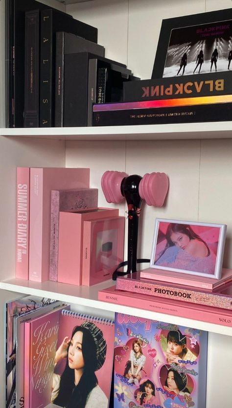 Kpop Albums Shelf, Kpop Store, Girly Phone Cases, Pop Albums, Pinterest Room Decor, Pop Collection, Perfume Design, Room Makeover Bedroom, Kpop Merch