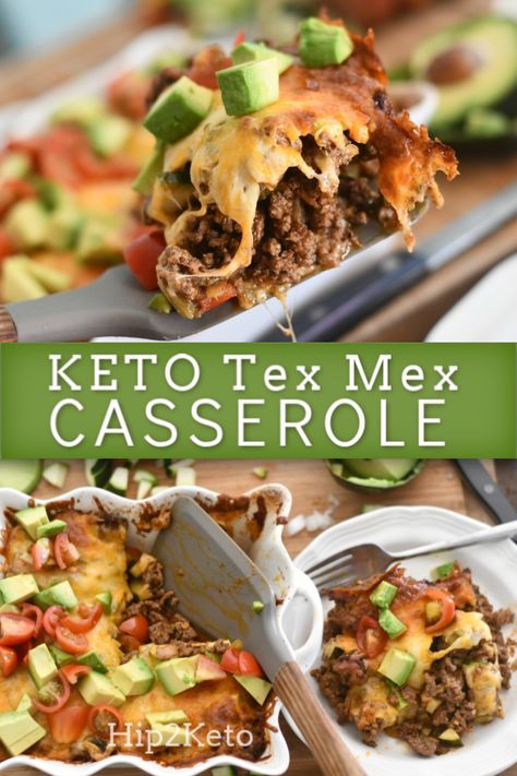 Keto Tex Mex Hamburger Casserole  Easy Dinner Idea Keri Hamburger Recipes, Keri Casserole, Keri Dinner, Taco Cup, Tex Mex Casserole, Ideas Para La Cena, Bariatric Meals, Carb Dishes, Hamburger Dishes