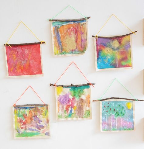 Wall Hanging Crafts, Art Activities For Kids, Toddler Art, Nature Kids, Camping Art, Nature Crafts, Nature Wall, Preschool Art, Smash Book