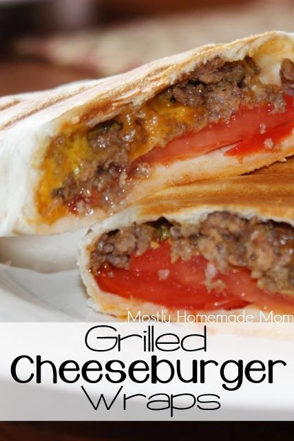 Grilled Cheeseburger Wraps - Cheeseburger Wraps, Smeg Kitchen, Kitchen White, Corn Dogs, Beef Dishes, The Menu, Main Dish Recipes, Grilling Recipes, I Love Food