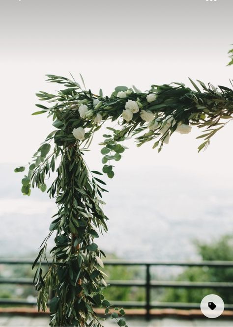 Ceremony Arch Greenery, Greenery Arch Wedding, Flower Arbour, Arch Greenery, Wedding Arch Greenery, Branch Arch Wedding, Olive Decor, Olive Branch Wedding, Church Wedding Flowers