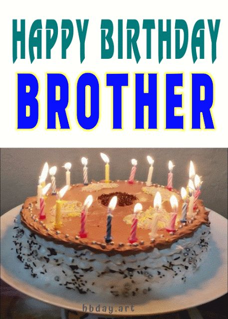 Happy Birthday BROTHER gif Happy Birthday Brother Gif Images, Happy Birthday Wishes Gif, Happy Birthday Brother Cake, Happy Birthday Brother From Sister, Happy Birthday Brother Funny, Gif Birthday, Birthday Gif Images, Birthday Brother In Law, Happy Birthday My Brother