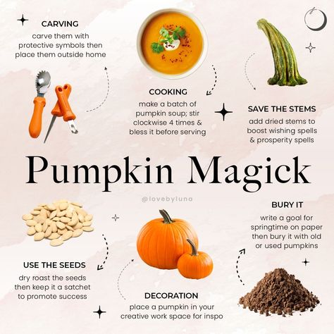 Kitchen Witch Recipes, Magickal Herbs, Pumpkin Uses, Samhain Halloween, Witch Spirituality, Kitchen Witchery, Pumpkin Stem, Scary Faces, Witch Spell