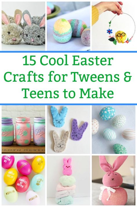 So many cool Easter crafts for teens to make. A little more challenging, colourful and fun to personalize...perfect for teenagers.  #eastercraftsforteens #eastercraftsfortweens #diycraftsteens #coolcraftsforgirls #eastercraft Easter Craft For Teenagers, Easter Crafts For Teens Christian, Easter Activities For Teenagers, Easter Crafts Teens, Easter Crafts For Teenagers, Easy Easter Crafts For Preschoolers, Cool Easter Crafts, Easter Activities For Teens, Easter Crafts For Teens