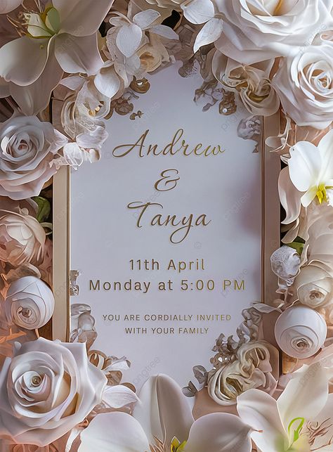 beautiful luxury floral wedding invitation template invitation template wedding png Weeding Inventions Cards Design Template, Wedding Png, Invitation Template Wedding, Template Invitation, Template Wedding, Floral Wedding Invitation, Digital Weddings, Cards Design, Templates Downloads