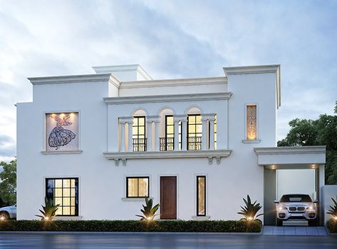 Spanish Elevation Design, Spanish Elevation, Spanish House Design, Facade Elements, House Wall Design, Classic House Exterior, Classic House Design, Spanish 1, Elevation Design