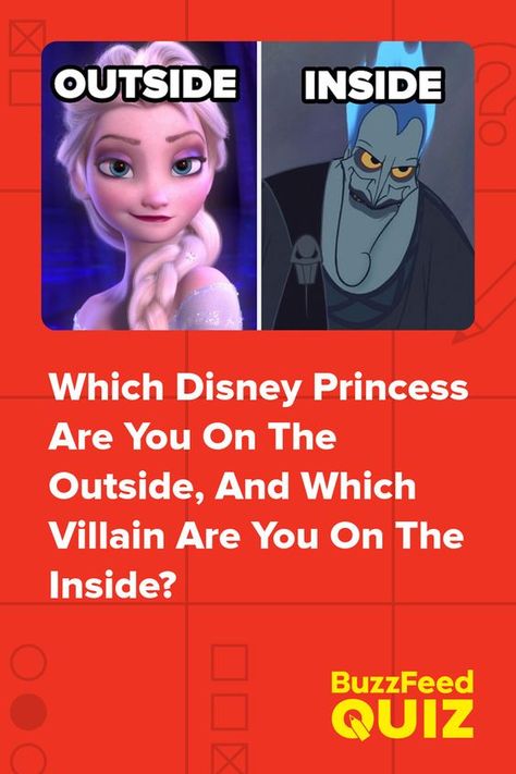 Which Disney Princess Are You On The Outside, And Which Villain Are You On The Inside? #quiz #quizzes #buzzfeed #triviaquestionsandanswers #quizzesbuzzfeed #trivia #quizzesforfun #funquiz #disney Which Disney Princess Am I, Disney Princess Quiz Buzzfeed, Disney Princess Quizzes, Princess Quizzes, Disney Princess Ages, Disney Character Quiz, Disney Buzzfeed, Buzzfeed Quizzes Disney, Princess Quiz