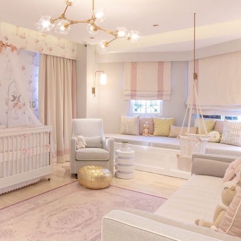 Luxury Baby Room, Luxury Nursery, Childrens Rooms, Kids Interior Design, Bloxburg Ideas, Girl Nursery Room, Nursery Room Design