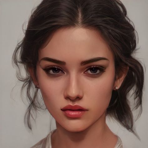 Prom Eye Makeup, Old Faces, Female Character Inspiration, Cartoon Painting, Mind's Eye, Fantasy Inspiration, Digital Art Girl, Character Portraits, Book Characters