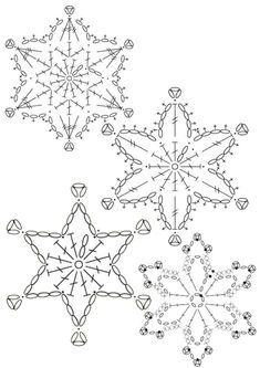 Free Crochet Snowflake Patterns, Snowflakes Patterns, Crochet Christmas Snowflakes, Knitting Amigurumi, Crochet Ornament Patterns, Amigurumi Knitting, Crochet Snowflake Pattern, Knitting Loom, Crochet Xmas