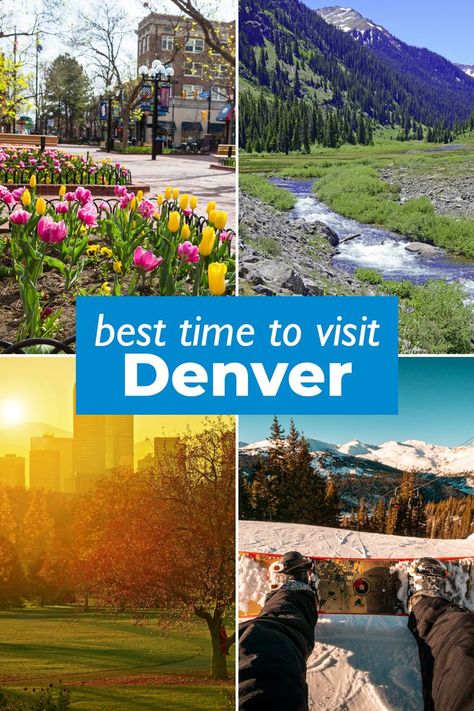 Best time to visit Denver - month by month guide Visit Denver, Visit Colorado, Visit Usa, Good Weather, Us Travel Destinations, Visit New York, Colorado Travel, Road Trip Fun, Road Trip Itinerary