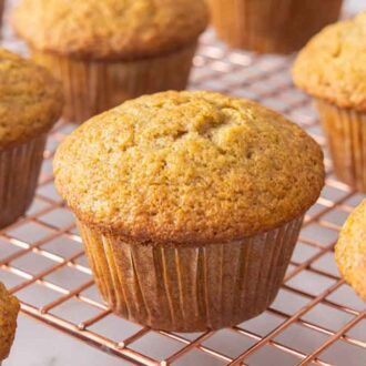 Banana Muffins - Preppy Kitchen Gluten Free Applesauce Muffins, Vegan Applesauce Muffins, Brown Sugar Muffins, Banana Muffins Easy, Applesauce Muffins, Gluten Free Flour Blend, Homemade Applesauce, Gluten Free Muffins, Just Bake