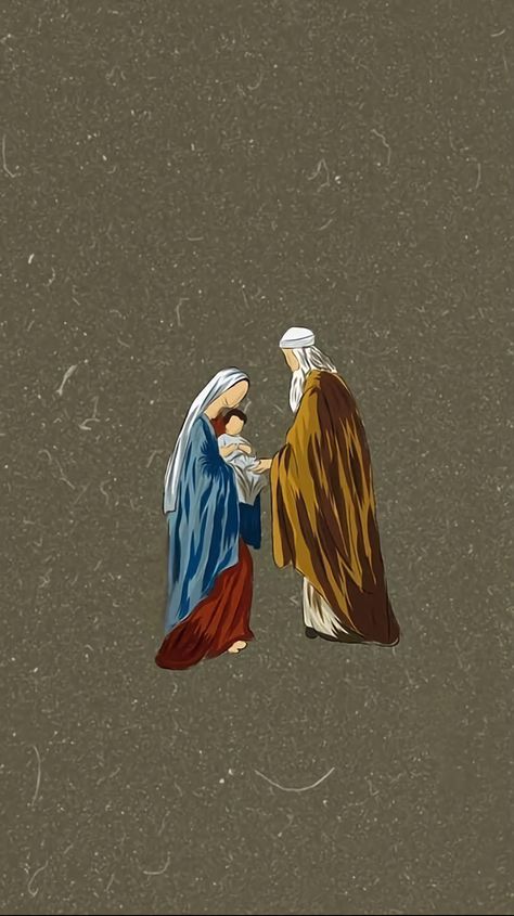 Holy Family Wallpaper, Family Wallpaper Iphone, Presentation Of The Lord, Rosary Mysteries, Family Wallpaper, Social Media Church, Catholic Wallpaper, Catholic Pictures, Catholic Women