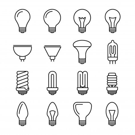 Lightbulb Illustration, Lightbulb Lamp, Light Bulb Graphic, Light Bulb Illustration, Christmas Lights Clipart, Light Bulb Logo, Light Bulb Drawing, Light Bulb Art, Light Bulb Vector