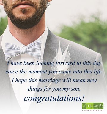 Get one of the best wedding wishes for son with beautiful Image form FNP Gardens.  #wedding #weddingquotes #weddingwishes #weddingwishesforson #weddingquotesforson #sonwedding Son On His Wedding Day, Happy Wedding Wishes, Quotes For Son, Congrats On Your Wedding, Wedding Wishes Quotes, Wedding Day Wishes, Tight Hug, Son Quotes, Weddings By Color