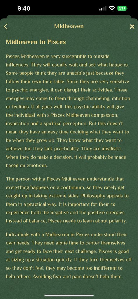 Part 1 Midheaven In Pisces, Pisces Midheaven, Jupiter In Libra, Scorpio Men, Natal Charts, Birth Chart, Psychic Abilities, Getting To Know, Mars