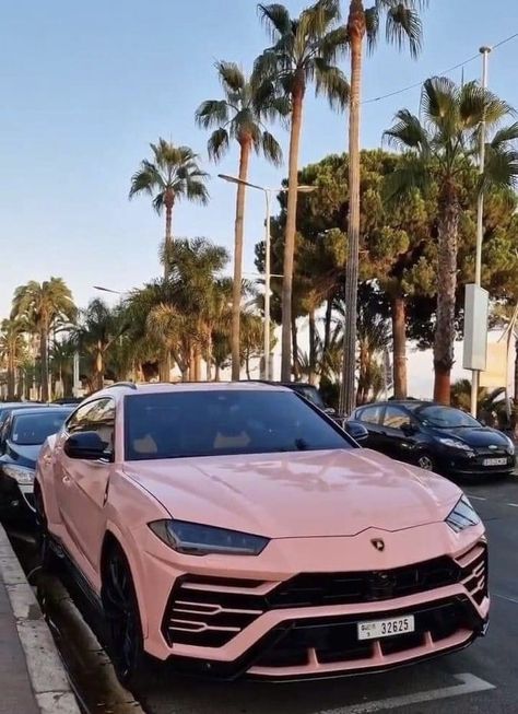 Pink Lambo Urus, Pretty Cars For Women, Nice Cars For Women, Aesthetic Car Accessories, Big Cars, Pink Cars, Tokyo Drift Cars, Hd Photography, Tokyo Drift