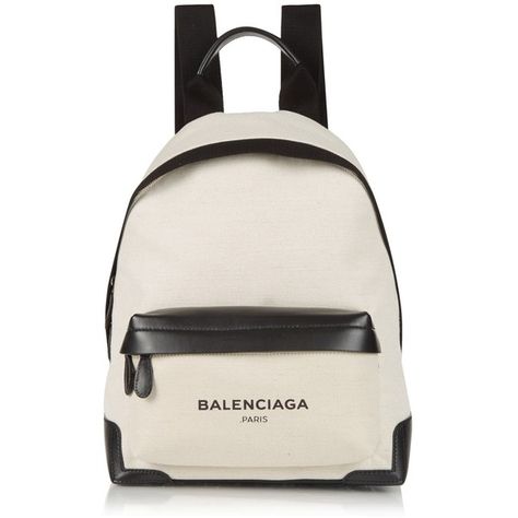 Balenciaga Navy canvas and leather backpack (2.815 BRL) ❤ liked on Polyvore featuring bags, backpacks, balenciaga backpack, balenciaga bag and balenciaga Branded Backpacks, Tas Lv, Backpacks Black, Navy Backpack, Rucksack Bags, Canvas Backpacks, Knapsack Bag, Balenciaga Backpack, Luxury Backpack