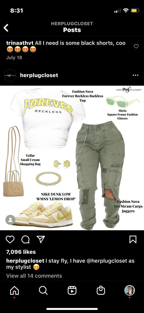 Fashion Nova Outfits Baddie Summer, Fashion Nova Lookbook, Nike Short Outfits Summer, Baddie Outfits Casual Street Style Swag Summer, Nike Short Outfits, Nike Shorts Outfit Summer, Fashion Nova Outfits Baddie, Spring Outfits Polyvore, 8th Grade Outfits