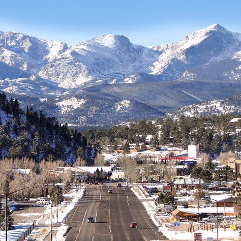 When you visit Estes Park in the winter, you will find yourself immersed in a snow globe, unlike anything you have ever experienced. Colorado Christmas, Christmas Towns, Visit Colorado, Estes Park Colorado, Whitewater Rafting, Mountain Town, Kids Discover, Estes Park, Colorado Mountains