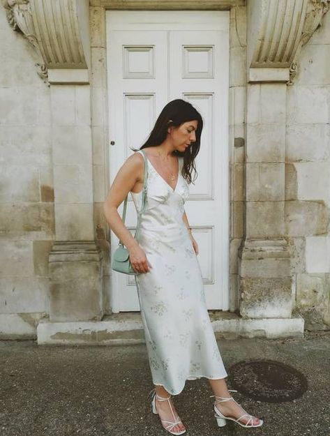 The Best White Floral Dresses of Summer 2019 | Who What Wear UK Floral Slip Dress Outfit, White Slip Dress Outfit, White Floral Dresses, Slip Dress Outfit, Floral Dress Outfits, White Slip Dress, Floral Slip Dress, White Floral Dress, Floral Dresses