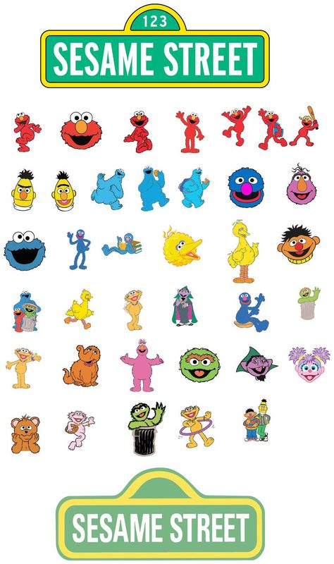 Sesame Street Clipart, Sesame Street Svg, Sesame Street Printables, Sesame Street Crafts, Elmo Birthday Party Boy, Sesame Street Birthday Cakes, Sesame Street Christmas, Sesame Street Signs, Sesame Street Cake