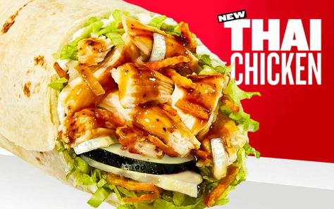 Thai Chicken Wraps Jimmy Johns, Jimmy Johns Thai Chicken Wrap Recipe, Jimmy John’s Thai Chicken Wrap Recipe, Copycat Jimmy Johns Thai Chicken Wrap, Jimmy Johns Thai Chicken Wrap, Thai Satay, Thai Chicken Wraps, Asian Chicken Wraps, Thai Chicken Lettuce Wraps