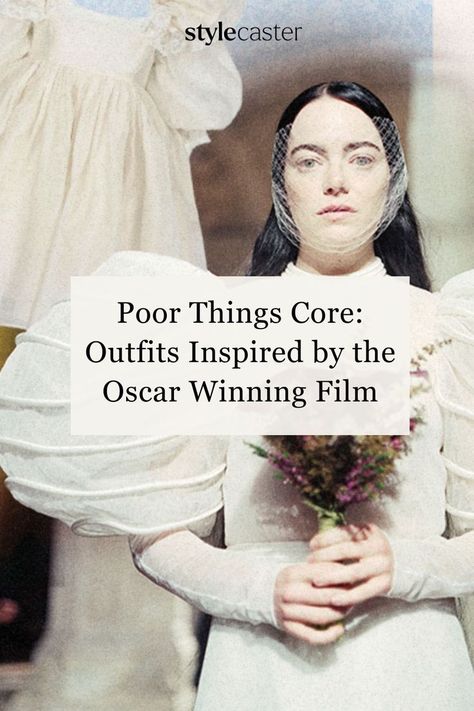 Here's how to embody Bella Baxter's eccentric Victorian-inspired wardrobe from the Oscar winning film Poor Things at home. Movie Fashion Outfits, Playful Fashion, Poor Things, Core Outfits, Obsessed With Her, Girls Status, Movie Fashion, It Girl, Crazy Kids