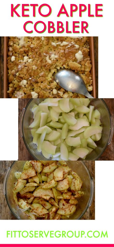 Keto Apple Cobbler is a recipe that uses chayote squash as a low carb substitute for apple. It's a cobbler recipe that is low in carbs and keto-friendly. #keto #ketocobbler #ketoapplecobbler #lowcarbcobbler #lowcarbapplecobbler Cobbler Apple, Wild Recipes, Dinner Recipes Keto, Meals Breakfast, Keto Kitchen, Keto Dinner Recipes, Breakfast Keto, Apple Cobbler, Starting Keto Diet