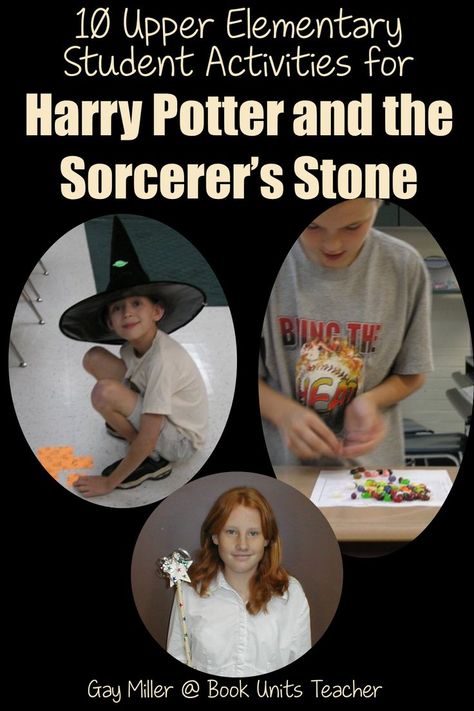 Are you looking for some inspiration for your Harry Potter Unit? See crafts ideas, writing prompts, math problems, and much more. This post even contains free printables with puzzles, Chapter 1 vocabulary and comprehension questions, and other student activities. Harry Potter Unit Study, Homeschool Middle School Curriculum, Harry Potter Activities, Homeschool Middle School, Harry Potter Classroom, Graphing Activities, Upper Elementary Resources, The Sorcerer's Stone, Novel Study