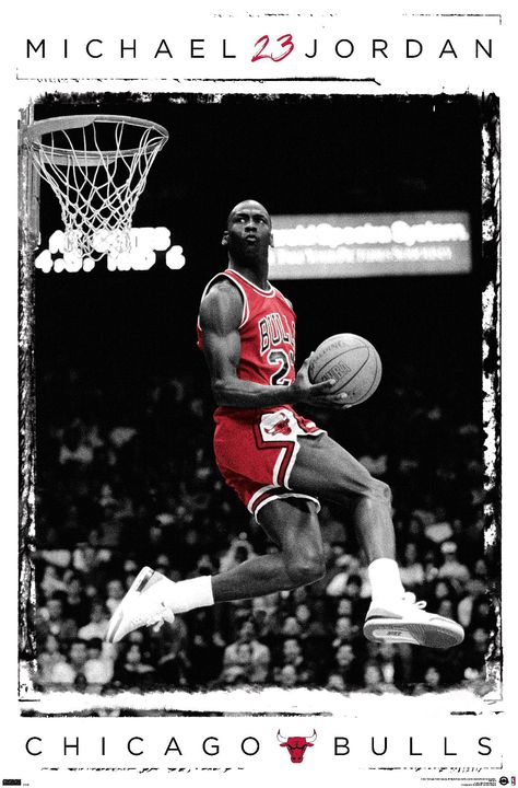 Michael Jordan Poster, Jordan Poster, Jordan Chicago, Michael Jordan Chicago Bulls, Basketball Posters, Barn Wood Frames, Trends International, Wall Poster, Chicago Bulls