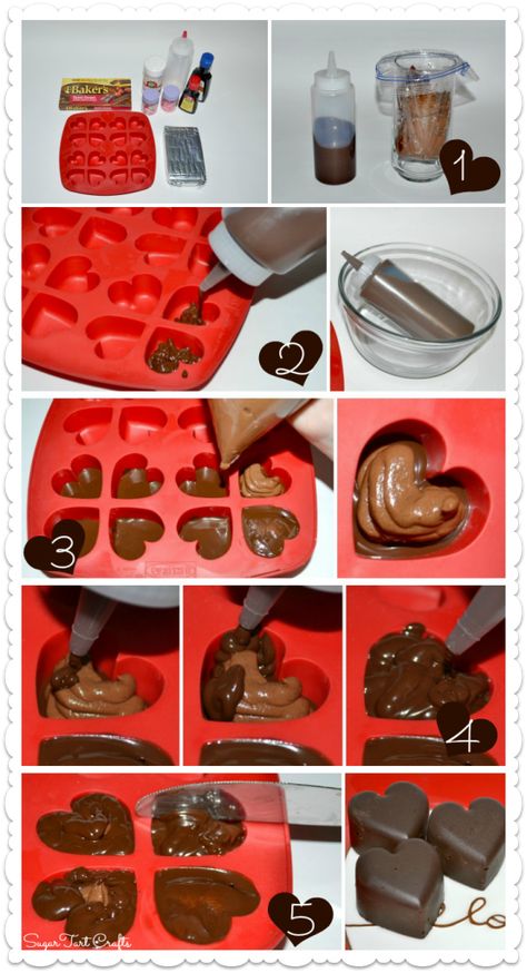 Chocolate Valentine Ideas, Chocolate Molds Recipe, Brze Torte, Made To Be A Momma, Homemade Chocolate Candy, Chocolate Valentine, Cupcake Diaries, Apple Smoothie, Valentines Baking