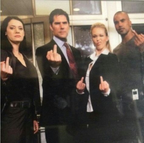 This will always be one of my favorite photo's of the "BAU Profilers" lol A Group, On Instagram, Instagram